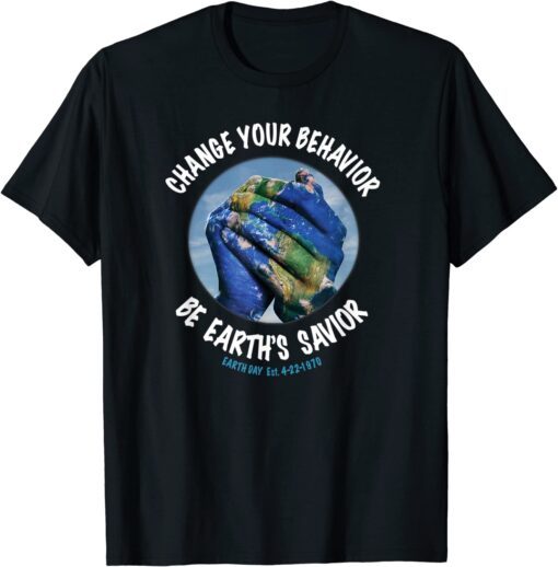 Earth Day Save the Planet Plant More Trees Clean the Seas Tee Shirt