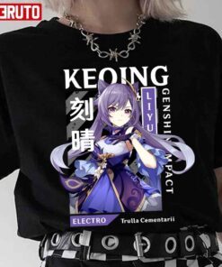 Electro Character Keqing Genshin Impact Tee Shirt