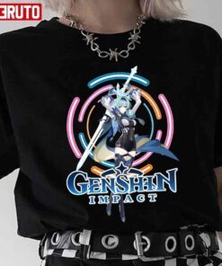 Eula Neon Design Genshin Tee Shirt