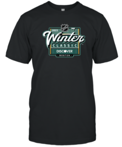 Fanatics Boston Bruins Vs Pittsburgh Penguins 2023 NHL Winter Classic Event Logo Tee Shirt