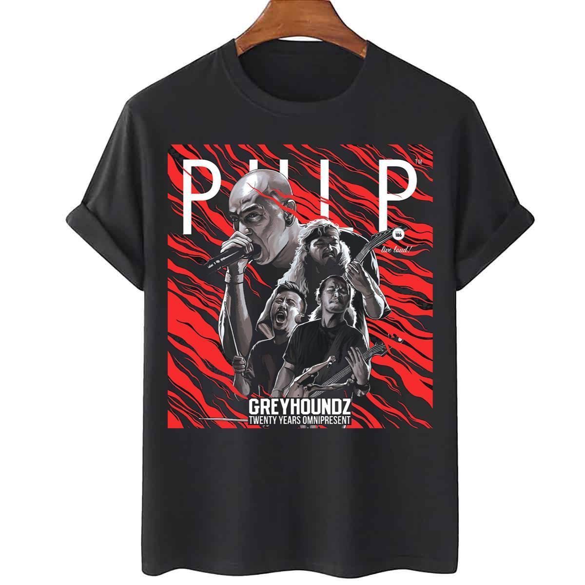 Grey Houndz Pulp Band Tee Shirt Grey Houndz Pulp Band Tee Shirt