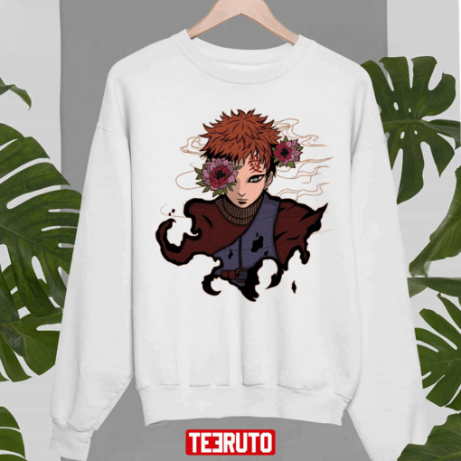 Iconic Character In Naruto Gaara Sad Face Tee Shirt