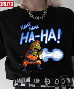 Kame Hame Ha Ha The Simpsons Goku Dragonball Z Tee Shirt