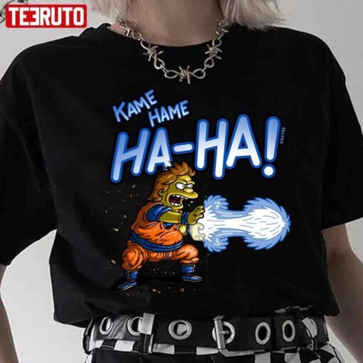 Kame Hame Ha Ha The Simpsons Goku Dragonball Z Tee Shirt