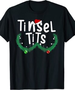 Matching Christmas Tinsel Tits And Jingle Balls Tee Shirt