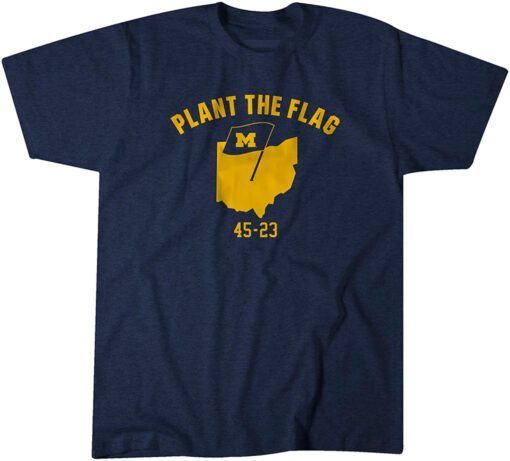 Michigan Football: Plant The Flag Tee Shirt