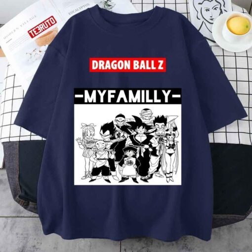 My Family Dragon Ball Z Dbz Manga Tee shirt