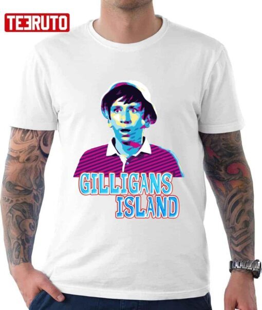 Neon Retro Gilligans Island Tee Shirt