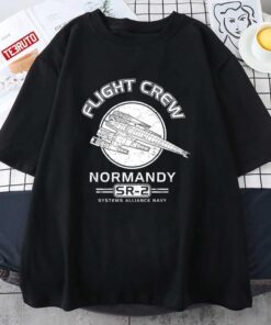 Normandy Sr2 Flight Crew System Alliance Navy Mass Effect T-shirt