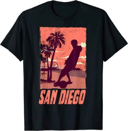 Onewheel Eskate san Diego California OneWheel Skateboard Tee Shirt