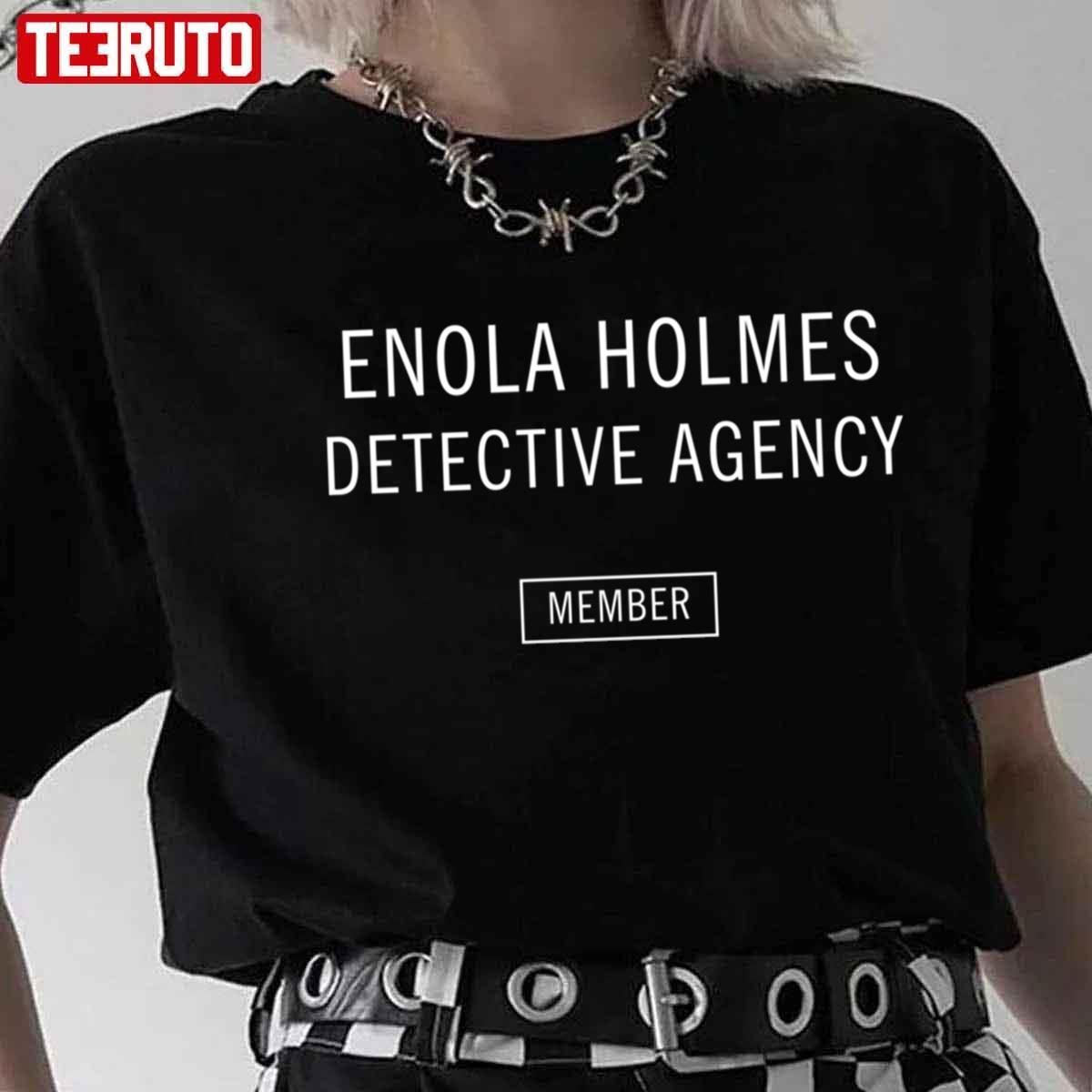 Original Enola Holmes Detective Agency Member Tee shirt Original Enola Holmes Detective Agency Member Tee shirt