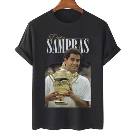 Pete Sampras Holding The Trophy Tee Shirt