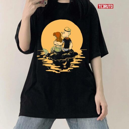 Popeye The Sailor X Ariel The Little Mermaid T-Shirt