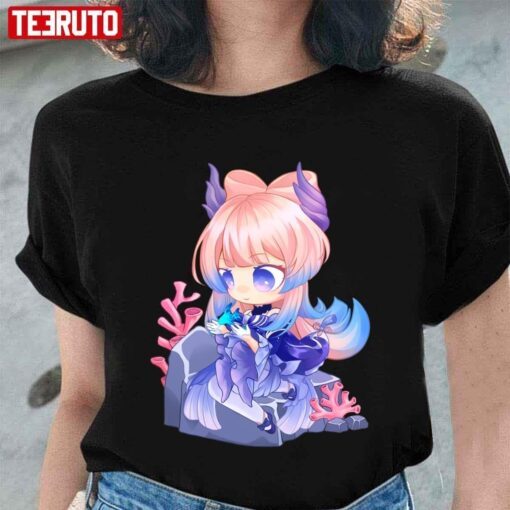 Sangonomiya Kokomi Chibi Genshin Impact Tee Shirt