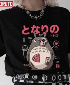 Scary Totoro Mechanics Pure Love Ghibli Fanart Tee shirt