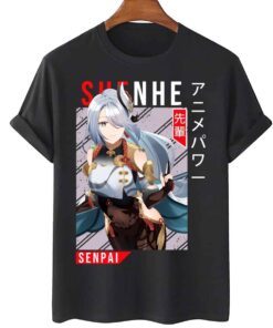 Senpai Design Shenhe Genshin Impact Tee Shirt