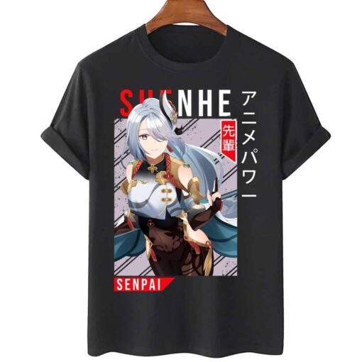 Senpai Design Shenhe Genshin Impact Tee Shirt