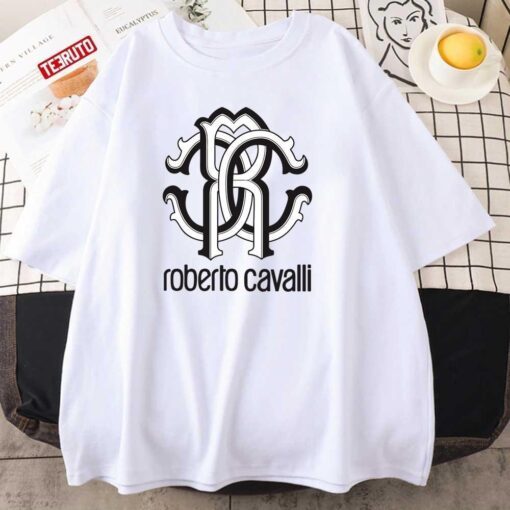 Sepanjang Roberto Cavalli Bersama Relaxed Logo Fit Tee Shirt