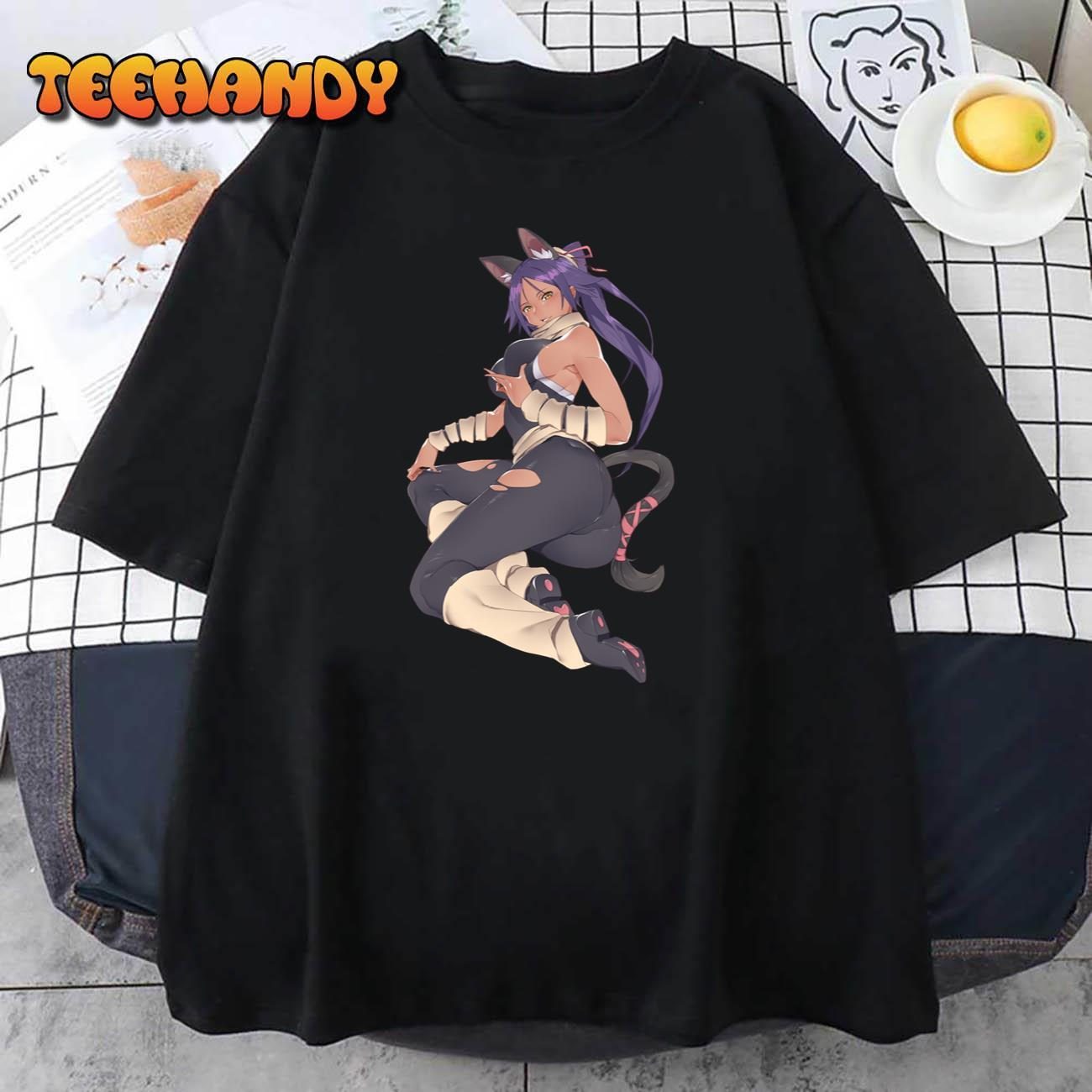 Shihouin Yoruichi Bleach Waifu Cat Yoruichi Sexy Tee Shirt