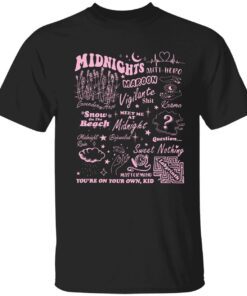 TS Midnights Tracklist Tee shirt