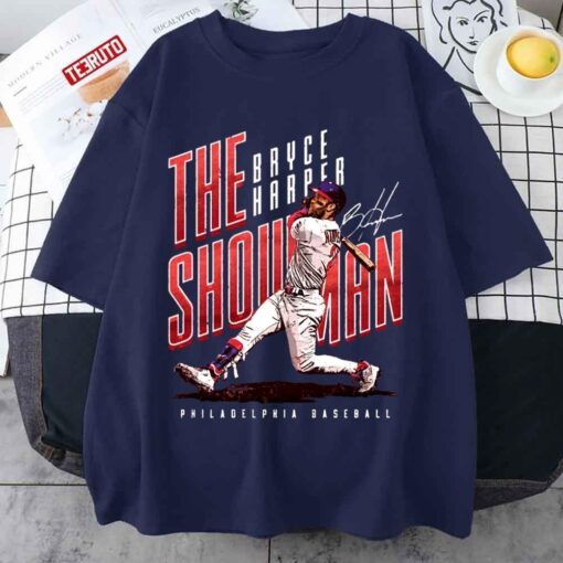 The Showman Bryce Harper Phillies Baseball Tee Shirt