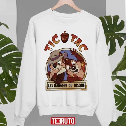 Tic Et Tac Design Chip And Dale Tee Shirt