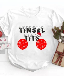 Tinsel Tits Merry Christmas Tee Shirt