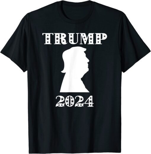 Trump 2024 Silhouette Head Tee Shirt