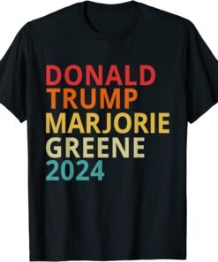 Trump Greene 2024 President Election Republican Ticket Tee Shirt