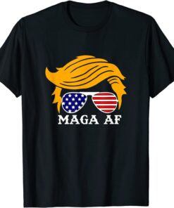 Trump MAGA AF Parody Orange Hair Tee Shirt