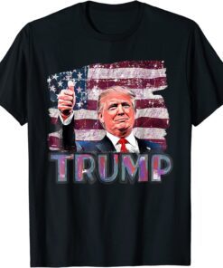 Trump Was Right About Everything Republican Political Flag Tee T-Shirt