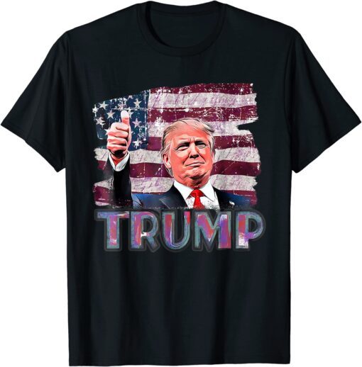 Trump Was Right About Everything Republican Political Flag Tee T-Shirt