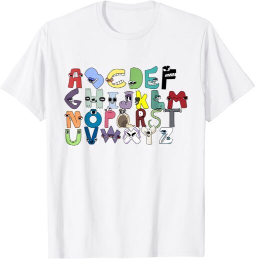 Villain Letter Abc Costume Boys Matching Evil Alphabet Lore T-Shirt