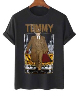 Walking Tommy Peaky Blinders Tommy Shelby Art Tee Shirt