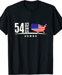 We Went To 54 States USA flag America President biden T-Shirt