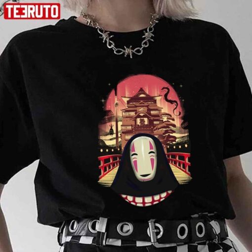 Without Face Happy No Face Spirited Away Anime Tee shirt