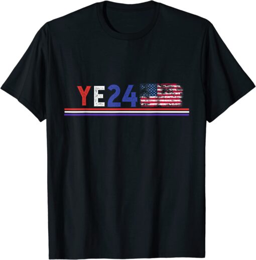 YE24 2024 Election Republican American Flag USA Tee Shirt