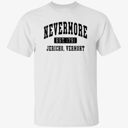 Addams Nevermore est 1791 Jericho Vermont Tee shirt