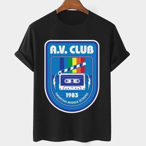 Av Club Hawkins Stranger Things Tee Shirt