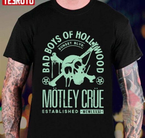 Bad Boys Of Hollywood Skull Mötley Crüe T-Shirt