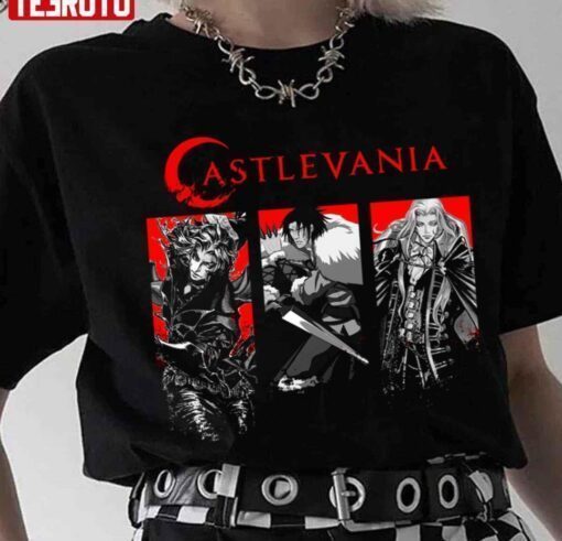 Dracula Trevor Belmont Alucard Castlevania Anime Tee Shirt