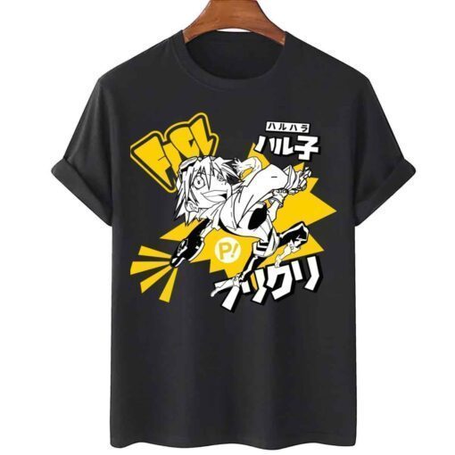 Haruko Star Design Flcl Fooly Cooly Tee Shirt