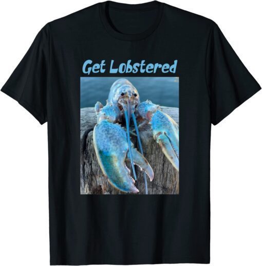 Jumpscare Lobster Meme Blue Crustacean Tee Shirt