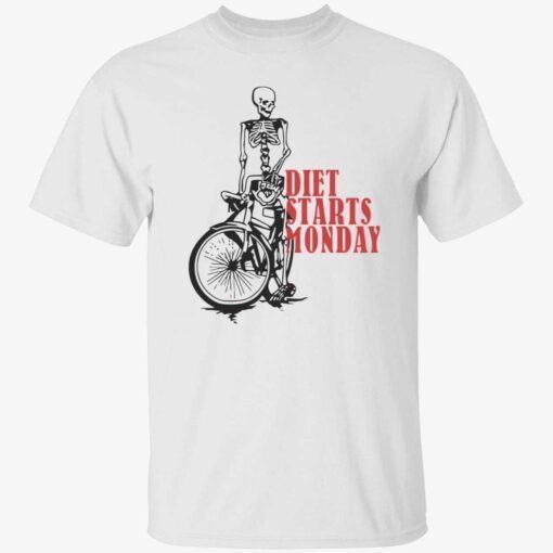 Skeleton diet starts monday Tee Shirt