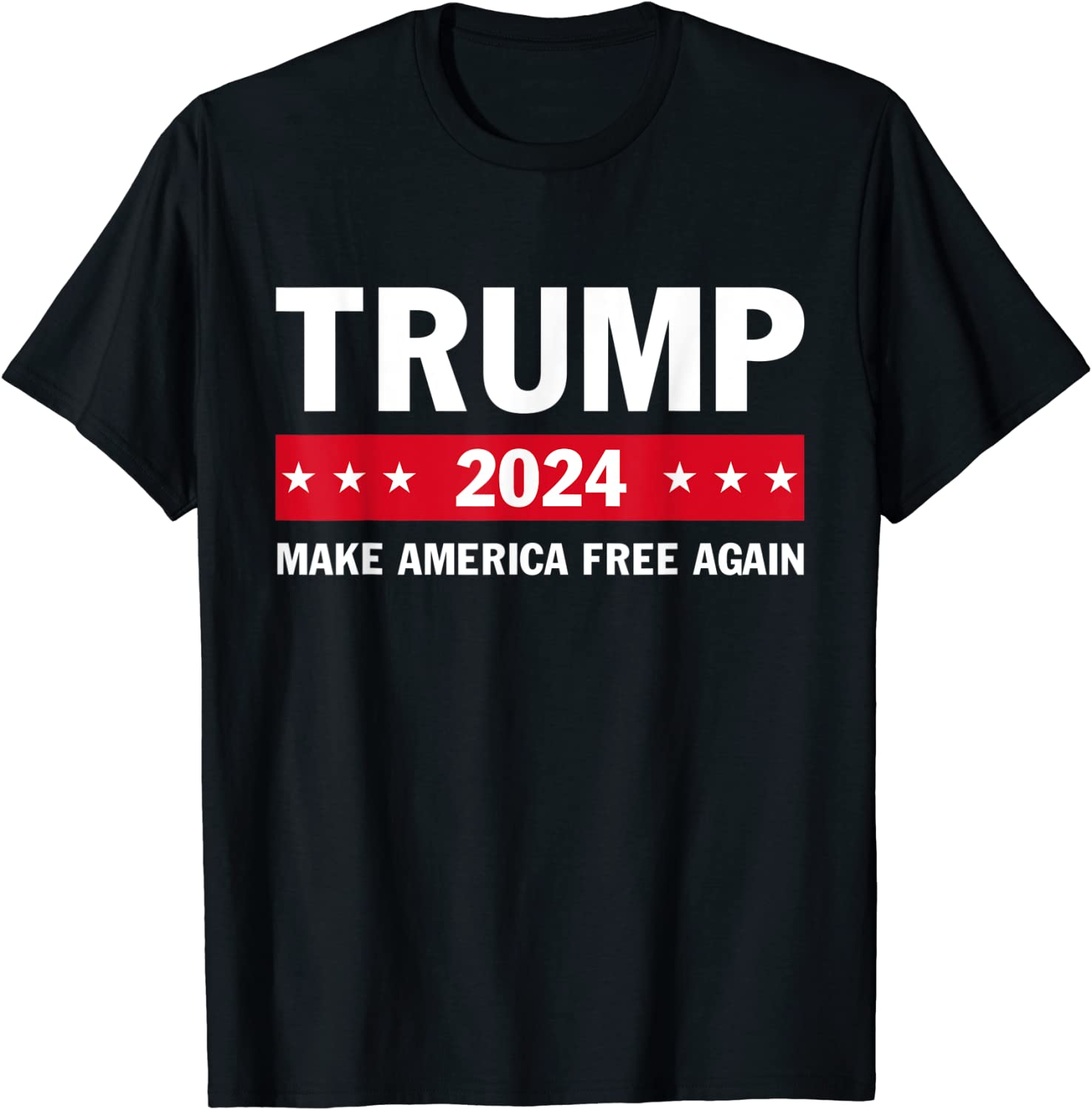 Trump 2024 Make America Free Again Usa Flag Support Trump Tee Shirt