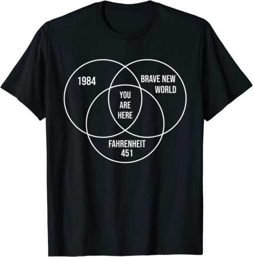 1984 Brave New World Fahrenheit 451 Conspiracy Tee Shirt