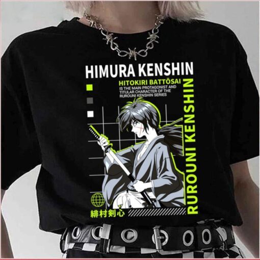 Battousai Hitokiri Graphic Rurouni Kenshin Tee Shirt