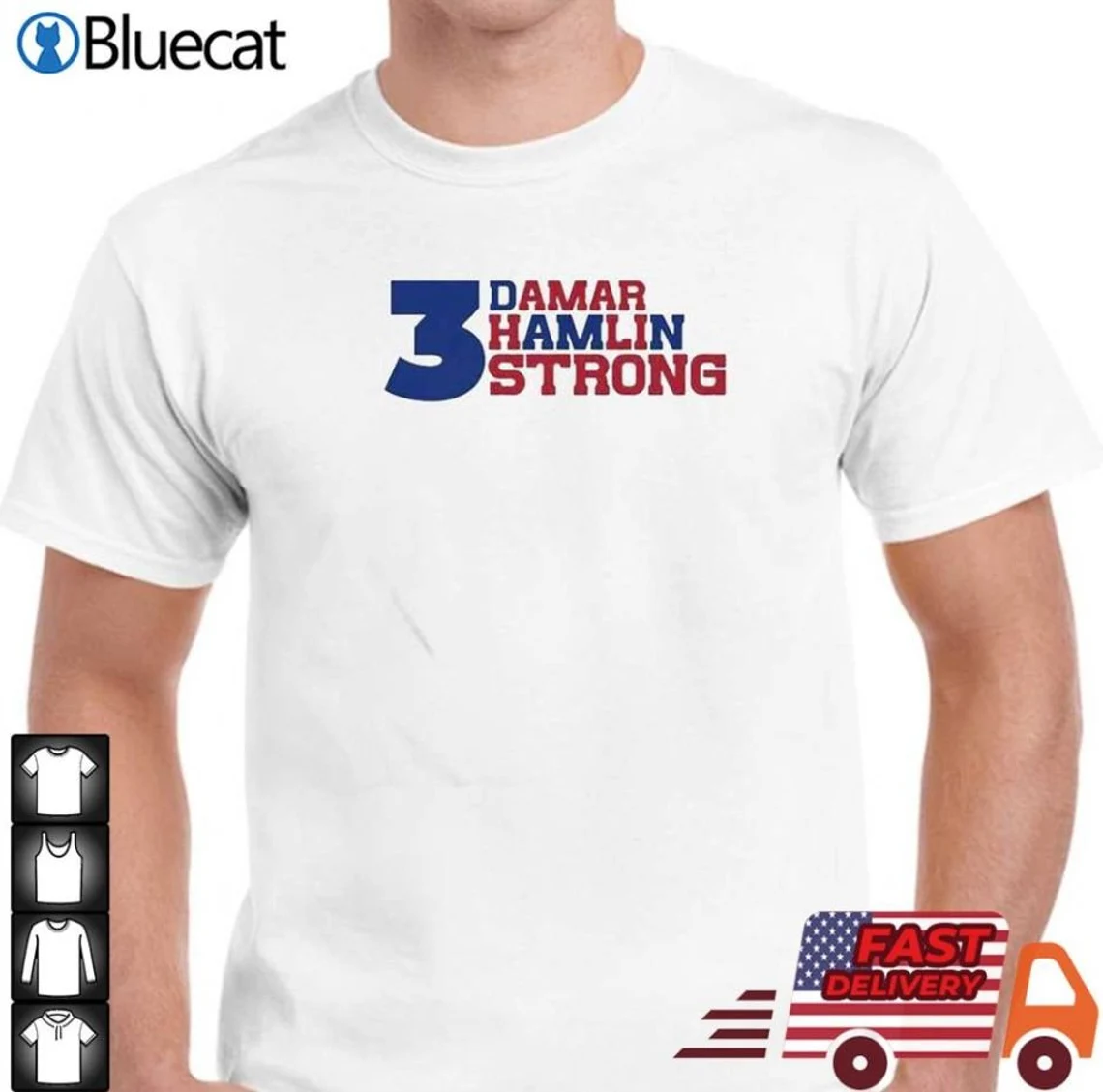 Damar Hamlin Strong 3 Buffalo Bills T-shirt