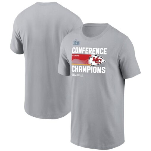 Kansas City Chiefs 2022 AFC Champions Locker Room Trophy Collection Tee Shirt