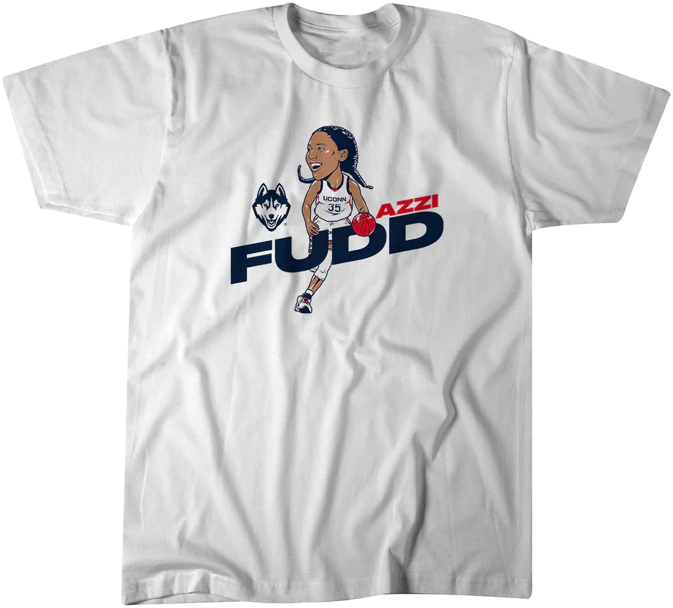 UConn Basketball: Azzi Fudd Caricature Tee Shirt - ShirtElephant Office